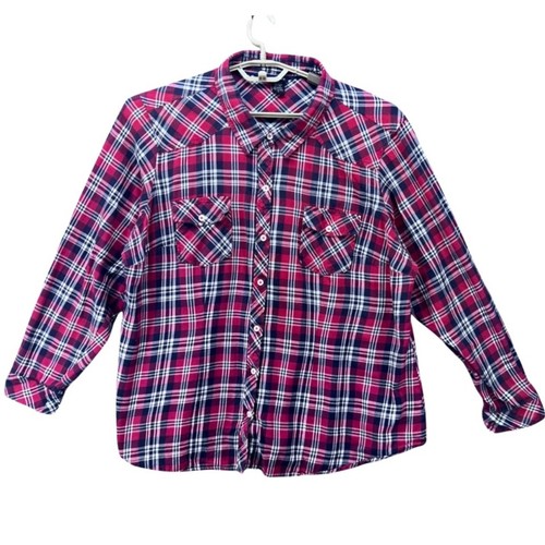 Torrid Womens Button Up Shirt Size 3X Country Western Ranch Workwear ...