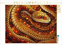 Calvendo Puzzle Schlange - äHnlich Dem Stil Der Aborigines | 1000 Teile Lege-Grö