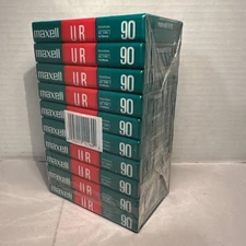 (10) BRAND NEW MAXELL UR 90 CASSETTE TAPES FACTORY SEALED brick of 10