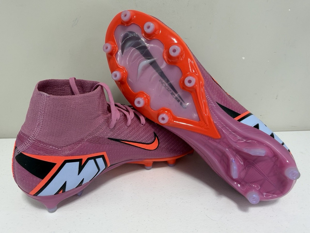 Nike Mercurial Superfly 10 Elite AG Mens Sz 9 Pink Flamingo Cleat FQ8339-600 NEW Nike Mercurial Superfly 10 Elite AG Pink Flamingo FQ8339-600  main image 3