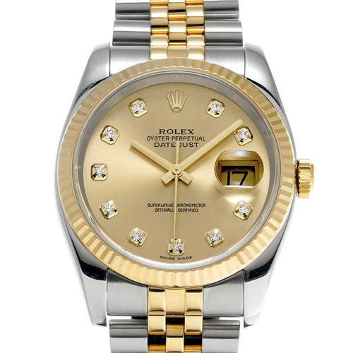 ROLEX Datejust 116233G Case Size 36 x 36 mm Men's Used Watch #51412