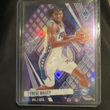 2023-24 Panini Phoenix Tyrese Maxey #114 Purple Serial Numbered /150 76ers