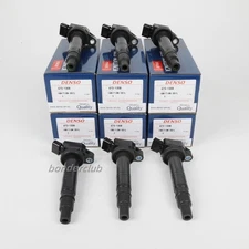 DENSO 6PCS 673-1308 Ignition Coils 90919-02248 For 2003-20 Toyota & Lexus I4 V6
