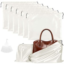 Q J Fabric Co. 6 Pack Satin Dust Bags for Purses and Handbags - Purse Storage...