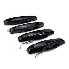 Exterior Door Handle Compatible with 2007 2008 2009 2010 2011 4 Pieces Black