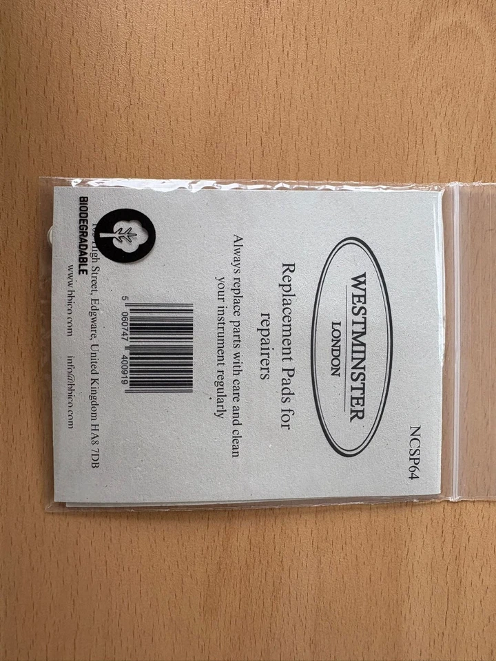 9mm Clarinet Replacement Pads for Repairers - Image 3 of 3