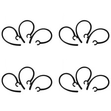 12 Pcs Handfree 5.5mm Hole Black Plastic Earhook for Bluetooth Earphone D6K8