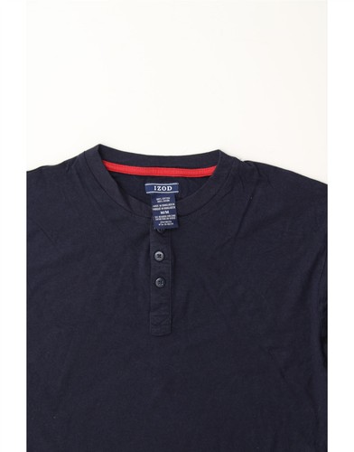 IZOD Mens T-Shirt Top Medium Navy Blue Cotton CN63 - Picture 3 of 3
