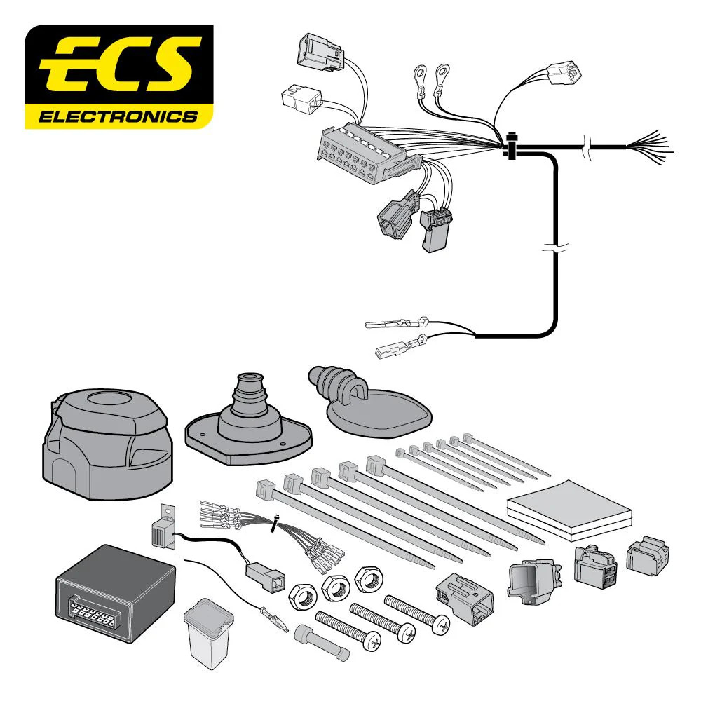Towbar Wiring Kit 13 Pin VOLVO S40 Saloon April 2004 - VL014DXU