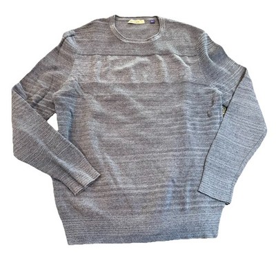Artefact Sweater Mens Large Blue 100% Cotton Textured Knit