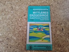 Wanderkarte Mittleres Erzgebirge (DDR, VEB La...