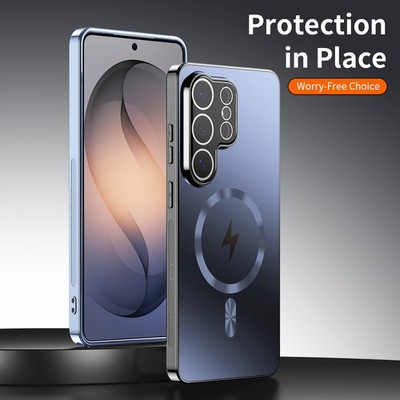Für Samsung S26 Ultra S25 Handy Hülle Magnet S26 FE Case Cover Schutzhülle +Glas