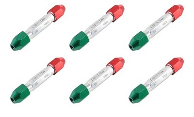 Accusize Industrial Tools 0.061'' - 0.250'' Go/No Go Double End Gage Handles, 6 