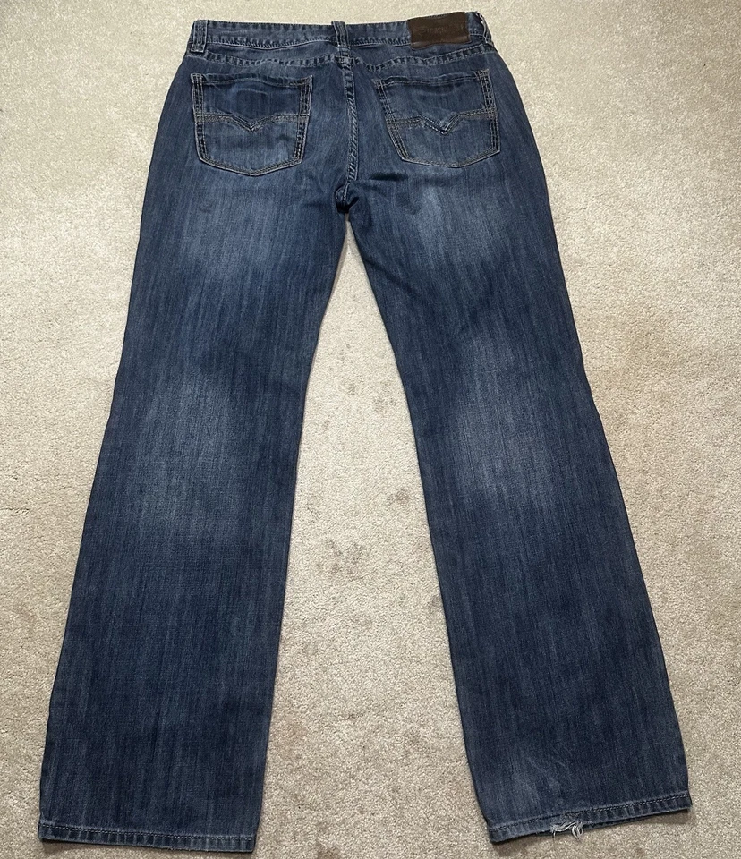 Rock & Roll Cowboy Jeans Mens 36x36 Blue Double Barrel Straight Leg - Image 2 of 4