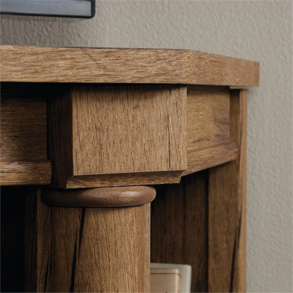 Sauder Palladia Engineered деревянная угловая подставка для телевизоров до 60 дюймов винтажная дубовая - Изображение 4 из 4