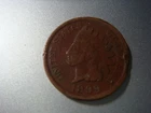 1899 Indian Head Penny IHP in decent Condition - damage edge