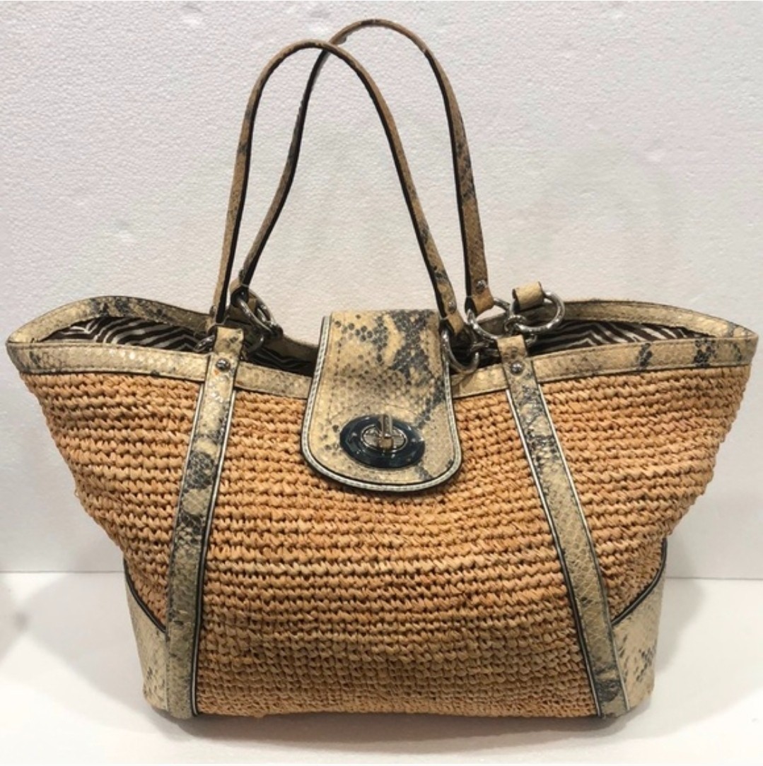 Coach Hamilton Python Shoulder Bag - image 1