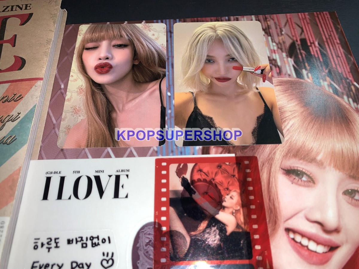 G)I-DLE 5th Mini Album I LOVE CD Soyeon Minnie Photocards Rare ACT