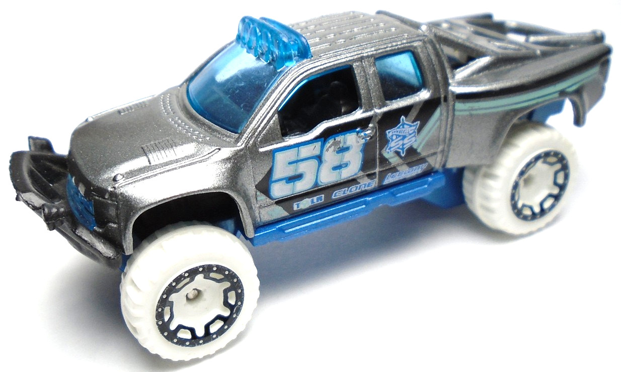 2016 HOT WHEELS SNOW STORMERS SANDBLASTER #58 GRAY DIECAST 3 1/2" PICKUP TRUCK