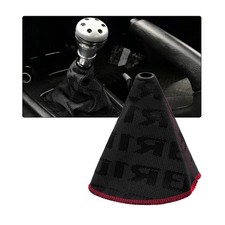 Car Shift Boot Cover, Fabric Shifter Lever Knob Boot Dustproof Cover with Sti...