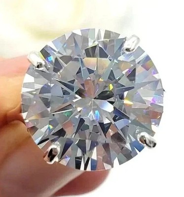 Lab-Created 5.10 Ct Round Cut VVS1 Diamond Wedding Ring 14K White Gold Finish