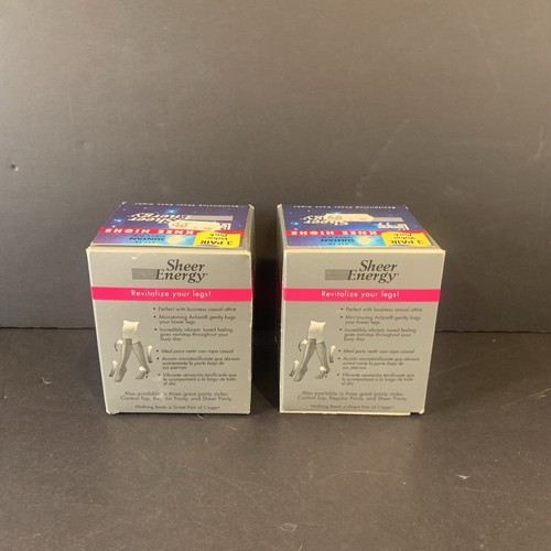 Vintage Leggs Sheer Energy Knee Highs 6 Pairs Suntan Sheer Toe 91714 - Picture 4 of 6