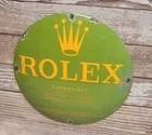 Vintage Rolex Watches Porcelain Enamel Metal Sign Submariner