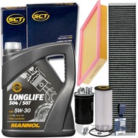 Filterset+Mannol 5W30 ÖL FüR 1.9 TDI VW Sharan 7M Seat Alhambra 7V Galaxy WGR