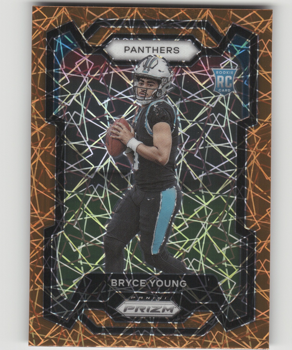 2023 Panini Prizm Football Bryce Young #311 Orange Ice Prizm RC