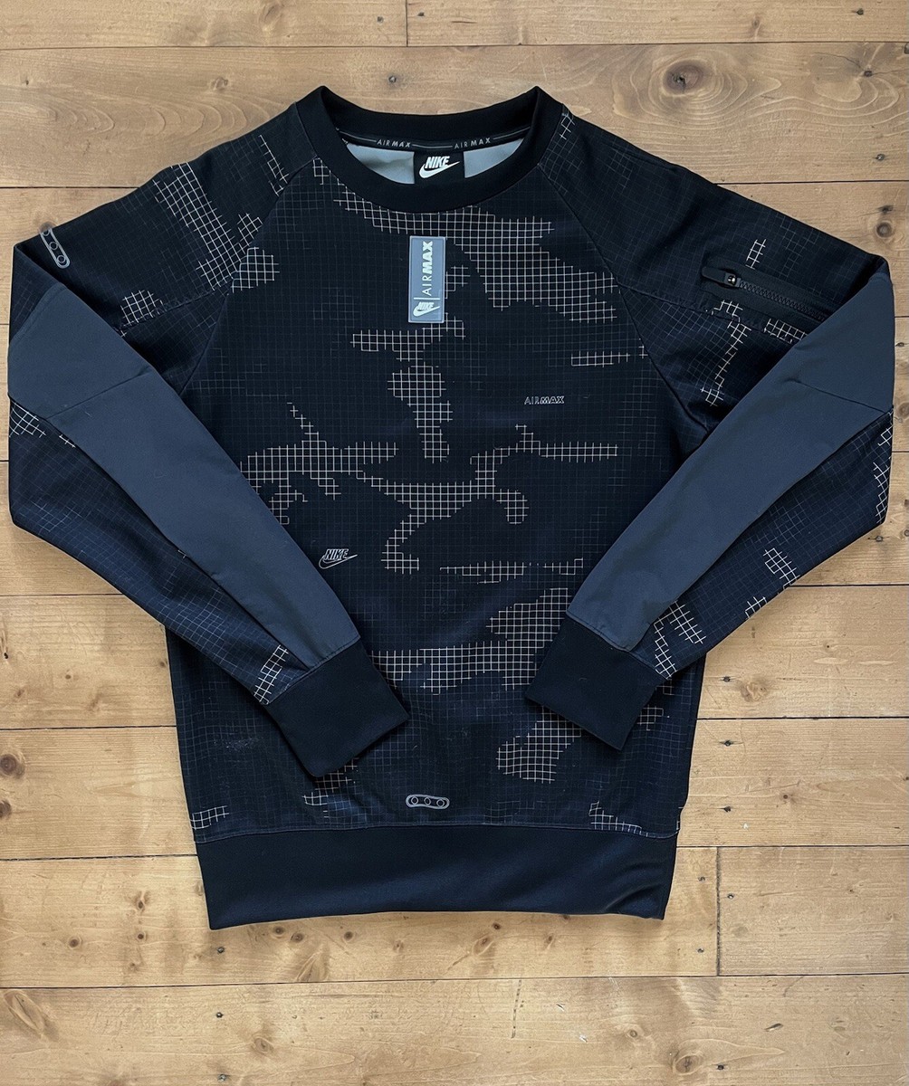 Nike Air Max Camo Crew Neck Jumper Xs UK