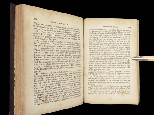 1840 Thomas Jefferson Manual of Parliamentary Practice Civil War Impeachment - Picture 16 of 22