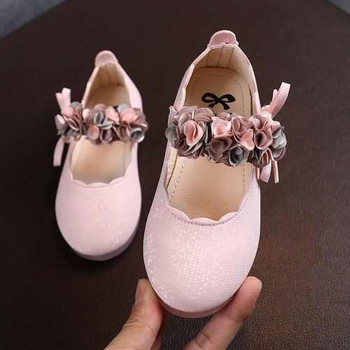 Toddler Infant Kids Baby Girls Floral Leather Dance Princess Shoes Sandals S - Picture 13 of 42