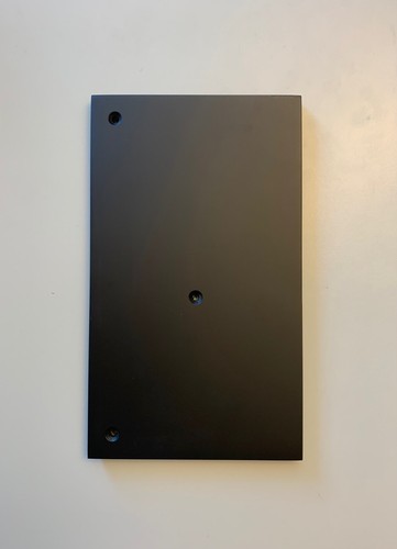 RARE NEW OLD STOCK VINTAGE TD 125 LB 12 INCH UNDRILLED ARMBOARD BLACK SATIN