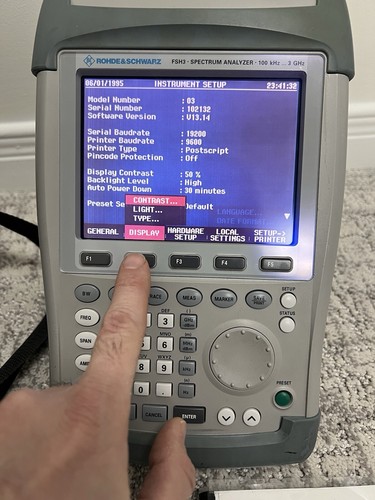 Rohde & Schwarz FSH3 R&S 3.23 Handheld Spectrum Analyzer w/ Preamplifier - Picture 7 of 12