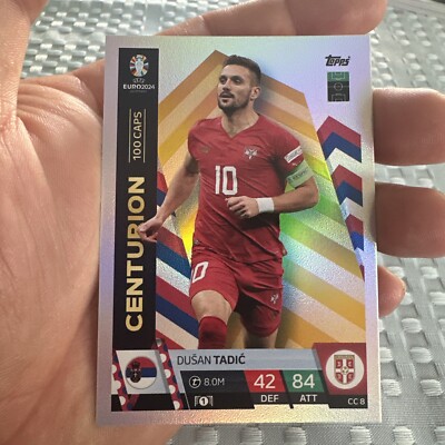 2024 Topps Match Attax UEFA Euro Centurion Dusan Tadic #CC8 Serbia National Team