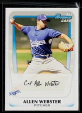 Allen Webster 2011 Bowman Prospects #BP89 Los Angeles Dodgers