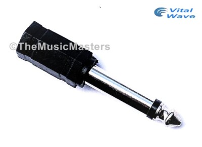 1/8'' 3.5mm Female Jack to 1/4'' Male Plug Mono Microphone Audio Mic Adapter VWLTW