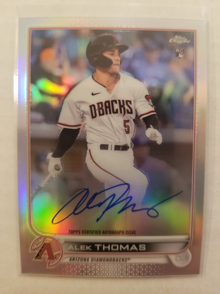 2022 Topps Chrome Alek Thomas RC Autograph #RA-AT Refractor 445