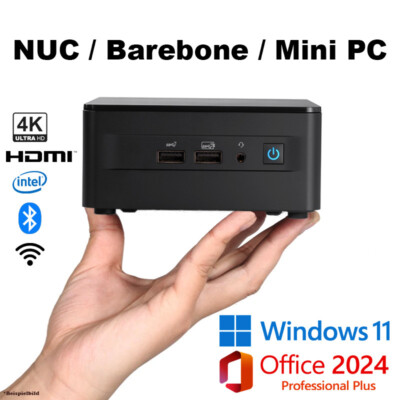 Office/NUC/Mini PC Intel Ultra 5 8GB DDR5 4000GB SSD 1TB SSD Win 11 Office 2024