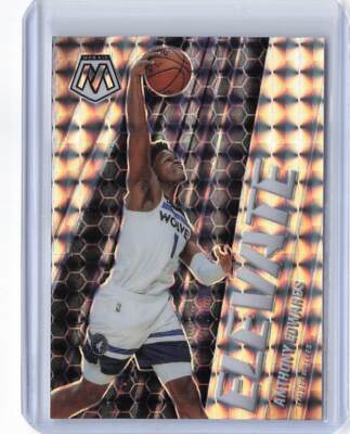 2020-21 Panini Mosaic #12 Anthony Edwards Elevate Mosaic