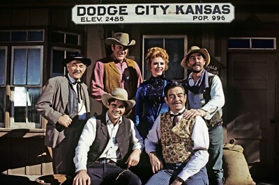 Cast of Classic Western TV Series Show Gunsmoke Poster Photo Picture 11'' x 17'' 