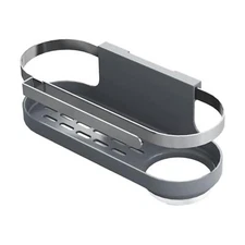 Sponge Holder Sink Caddy Stainless Steel Kitchen Brush Rag Drain Rack Detachable