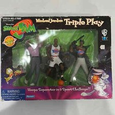 Michael Jordan Space Jam Movie Triple Play Box Set NOS Deadstock 1996 Playmates