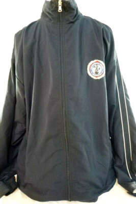 Air National Guard-Mens Windbreaker Jacket-Full Zip, Medium, Blue, Embroidered