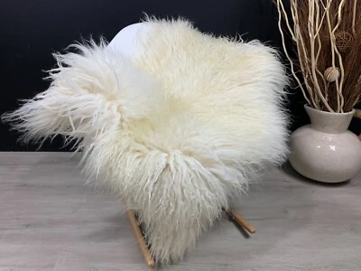 MODERN LUXURY HOMES Beautiful Natural Sheepskin Luxury Hide Genuine Natural Rug Pelt Pet Throw Decor