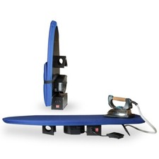 Asse da stiro Lux portatile, pieghevole, riscaldante, termo-aspirante, da tavolo