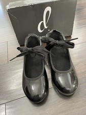 Girls Shiny Tap Dancing Shoes Mary Jane Danshuz Kids 12