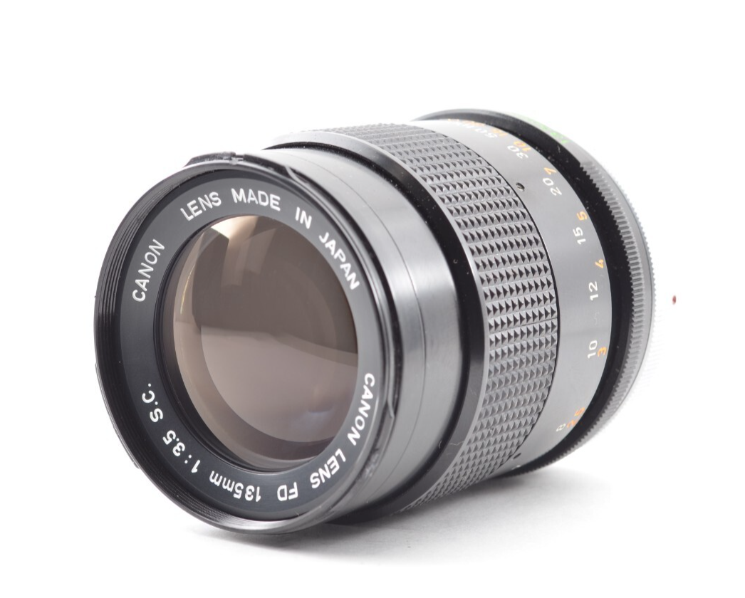【中古】Canon FD 135mm F3.5 F/3.5 S.C Top Mint】CANON FD 135mm f/3.5 S.C Portrait Lens From Japan #1974