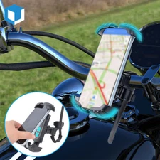 360°Universal Motorcycle Bike Cell Phone Mount Handlebar GPS Holder Anti-Shake