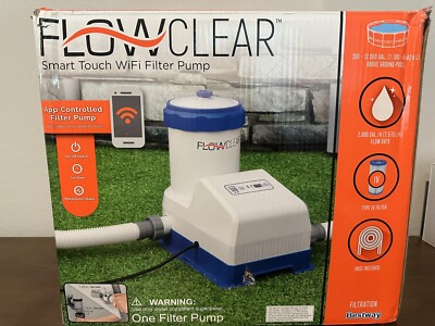 Bestway Flowclear Smart Touch 2000 GPH App Controlled Pool Filter Pump System